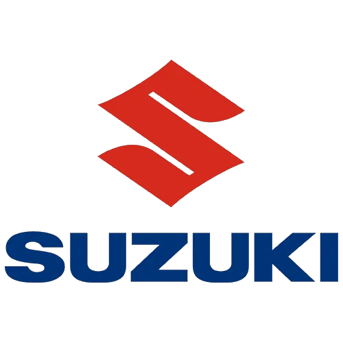 Logo Suzuki Rojo con Texto Azul